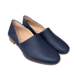 Clarks | Navy Blue Leather Loafers